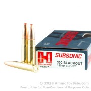 200 Rounds of Subsonic 190gr Polymer Tipped .300 AAC Blackout Ammo by Hornady