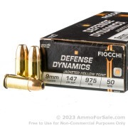 1000 Rounds of 147gr JHP 9mm Ammo by Fiocchi