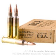 1000 Rounds of 55gr FMJ M193 5.56x45 Ammo by Winchester