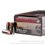 200 Rounds of 95gr JHP .380 ACP Ammo by Winchester