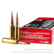 20 Rounds of 140gr FMJBT 6.5 Creedmoor Ammo by Aguila