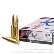 20 Rounds of 150gr SP .308 Win Ammo by Federal