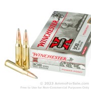 20 Rounds of 180gr PP .308 Win Ammo by Winchester