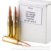 20 Rounds of 175gr HPBT .308 Win Ammo by Igman