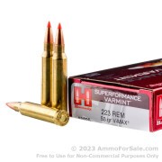 200 Rounds of 53gr Polymer Tipped .223 Ammo by Hornady Superformance Varmint