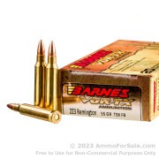 20 Rounds of 55gr TSX .223 Ammo by Barnes