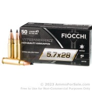 50 Rounds of 40gr Polymer Tip 5.7x28mm Ammo by Fiocchi