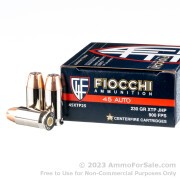 25 Rounds of 230gr JHP .45 ACP Ammo by Fiocchi