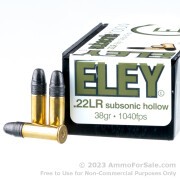 50 Rounds of 38gr HP .22 LR Ammo by Eley