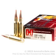 20 Rounds of 150gr SST .308 Win Ammo by Hornady