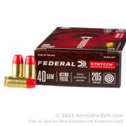 50 Rounds of 205gr Total Synthetic Jacket .40 S&W Ammo by Federal