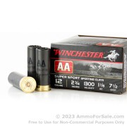 250 Rounds of 1 1/8 ounce #7 1/2 shot 12ga Ammo by Winchester AA Super Sport