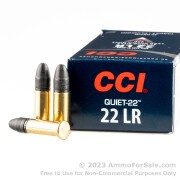 50 Rounds of 40gr LRN .22 LR Quiet Ammo by CCI