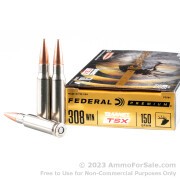 20 Rounds of 150gr TSX Barnes .308 Win Ammo by Federal