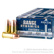 1000 Rounds of 158gr FMJ 9mm Ammo by Fiocchi