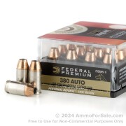 200 Rounds of 90gr Hyrda-Shok JHP .380 ACP Ammo by Federal Premium Low Recoil