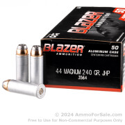 50 Rounds of 240gr JHP .44 Mag Ammo by Blazer