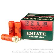 250 Rounds of 00 Buck 12ga 9 Pellet Ammo by Estate