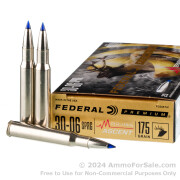 20 Rounds of 175gr Terminal Ascent 30-06 Springfield Ammo by Federal