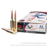 20 Rounds of 140gr SP 6.5 Creedmoor Ammo by Federal