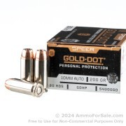 200 Rounds of 200gr JHP 10mm Ammo by Speer