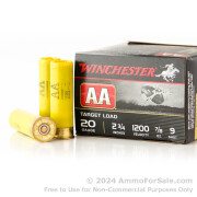 25 Rounds of 7/8 ounce #9 shot 20ga Ammo by Winchester