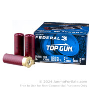 250 Rounds of 1 ounce #8 shot 12ga Ammo by Federal Top Gun