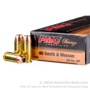 50 Rounds of 165gr JHP .40 S&W Ammo by PMC