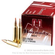 500 Rounds of 55gr V-MAX .223 Ammo by Hornady