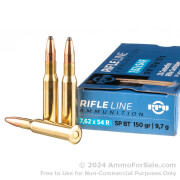 20 Rounds of 150gr SPBT 7.62x54r Ammo by Prvi Partizan