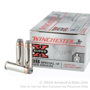 500 Rounds of 125gr SJHP .38 Spl +P Ammo by Winchester