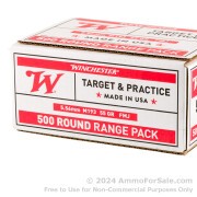 500 Rounds of 55gr FMJ 5.56x45 Ammo by Winchester