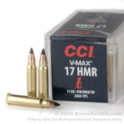 50 Rounds of 17gr V-MAX .17HMR Ammo by CCI