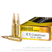 20 Rounds of 120gr GMX 6.5 Creedmoor Ammo by Black Hills