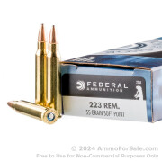 20 Rounds of 55gr SP .223 Ammo by Federal