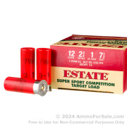 250 Rounds of 1 ounce #7 1/2 shot 12ga Ammo by Estate Cartridge Super Sport Competition