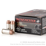 20 Rounds of 180gr JHP .40 S&W Ammo by Winchester Defender