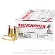 500 Rounds of 71gr FMJ .32 ACP Ammo by Winchester