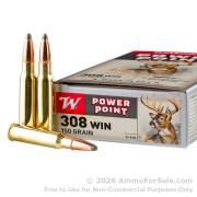 20 Rounds of 150gr PP .308 Win Ammo by Winchester