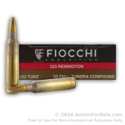 20 Rounds of 50gr FMJ .223 Ammo by Fiocchi