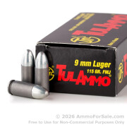 50 Rounds of 115gr FMJ 9mm Ammo by Tula