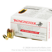 600 Rounds of 165gr FMJ .40 S&W Ammo by Winchester