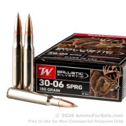 20 Rounds of 180gr Polymer Tipped 30-06 Springfield Ammo by Winchester