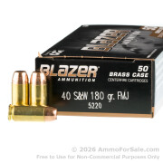 1000 Rounds of 180gr FMJ .40 S&W Ammo by Blazer 