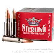 1000 Rounds of 123gr FMJ 7.62x39 Ammo by Sterling