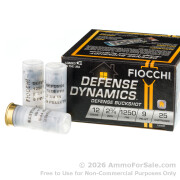 25 Rounds of #1 Buck 12ga Ammo by Fiocchi