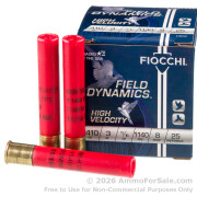 250 Rounds of 11/16 ounce #8 shot .410 Ammo by Fiocchi