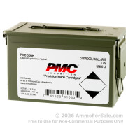 840 Rounds of 62gr FMJ M855 5.56x45 Ammo by PMC in Bandolier in Ammo Can