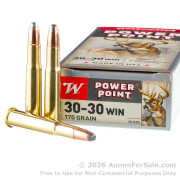 200 Rounds of 170gr Power-Point 30-30 Win Ammo by Winchester