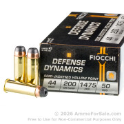 50 Rounds of 200gr SJHP .44 Mag Ammo by Fiocchi
